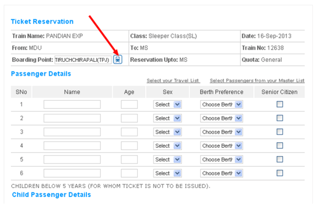 Train Ticket Waiting List After Chart Preparation